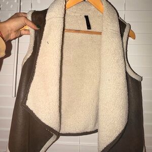 Zara Cream Sherpa Vest